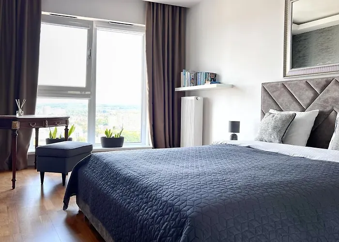 Capital Towers - Apartament Red Z Widokiem Na Panorame Miasta I Rzeke